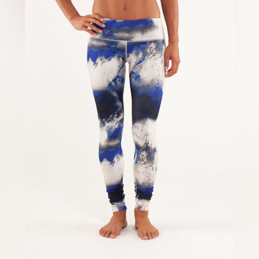 Lululemon Wunder Under Mid-rise Marble Leggings